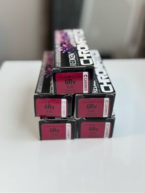 BUNDLE OF 5- Redken Chromatics 6Rv 6.62 Carmine Red/Violet Prismatic Hair Dye